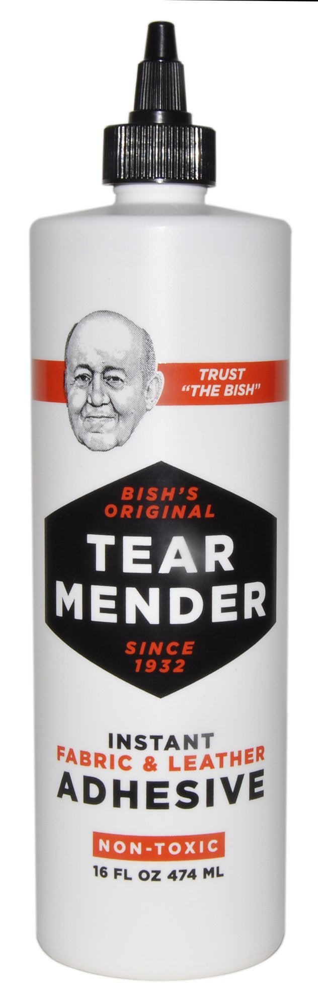 Tear Mender Instant Fabric And Leather Adhesive  16 Oz Bottle  Tg-16 - Image 1